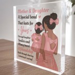 Mother And Daughter Gifts Acrylic Block Mum Gift Daughter Gift