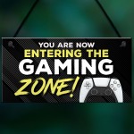 Gaming Sign For Bedroom Hanging Gaming Zone Sign Gaming Bedroom 