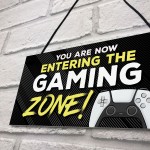 Gaming Sign For Bedroom Hanging Gaming Zone Sign Gaming Bedroom 