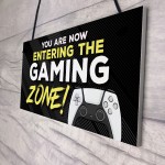 Gaming Sign For Bedroom Hanging Gaming Zone Sign Gaming Bedroom 