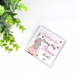 Thank You For Being My Flower Girl Gift Acrylic Block Wedding