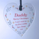 Gift For Daddy This Christmas From Bump Gift Hanging Heart