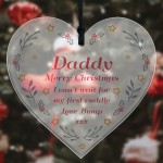 Gift For Daddy This Christmas From Bump Gift Hanging Heart
