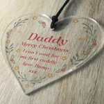 Gift For Daddy This Christmas From Bump Gift Hanging Heart