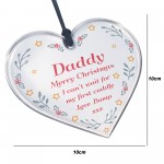 Gift For Daddy This Christmas From Bump Gift Hanging Heart