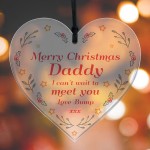 Merry Christmas Daddy From Bump Gift Hanging Heart Bump Gifts