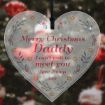 Merry Christmas Daddy From Bump Gift Hanging Heart Bump Gifts