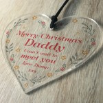 Merry Christmas Daddy From Bump Gift Hanging Heart Bump Gifts