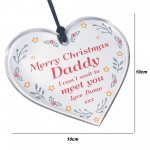 Merry Christmas Daddy From Bump Gift Hanging Heart Bump Gifts