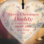 Merry Christmas Daddy From Bump Gift Hanging Heart Bump Gifts