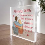 10th Anniversary Gift For Husband Wife 10th Wedding Anniversary