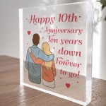 10th Anniversary Gift For Husband Wife 10th Wedding Anniversary