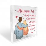 1st Anniversary Gift For Husband Wife 1st Wedding Anniversary