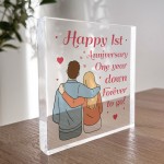 1st Anniversary Gift For Husband Wife 1st Wedding Anniversary