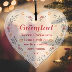 Bump Gift For Grandad Christmas Acrylic Heart Gifts For Grandad