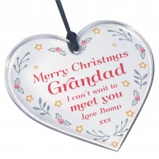 Christmas Gift For Gandad From Bump Acrylic Heart Bump Gifts