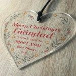 Christmas Gift For Gandad From Bump Acrylic Heart Bump Gifts