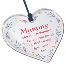 Bump Gift For Mummy Christmas Acrylic Heart Gifts For Mummy