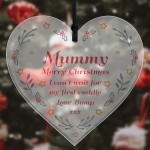 Bump Gift For Mummy Christmas Acrylic Heart Gifts For Mummy