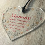 Bump Gift For Mummy Christmas Acrylic Heart Gifts For Mummy