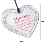 Bump Gift For Mummy Christmas Acrylic Heart Gifts For Mummy