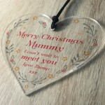 Christmas Gift For Mummy From Bump Acrylic Heart Bump Gifts
