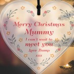 Christmas Gift For Mummy From Bump Acrylic Heart Bump Gifts