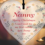 Christmas Gift For Nanny From Bump Acrylic Hanging Heart