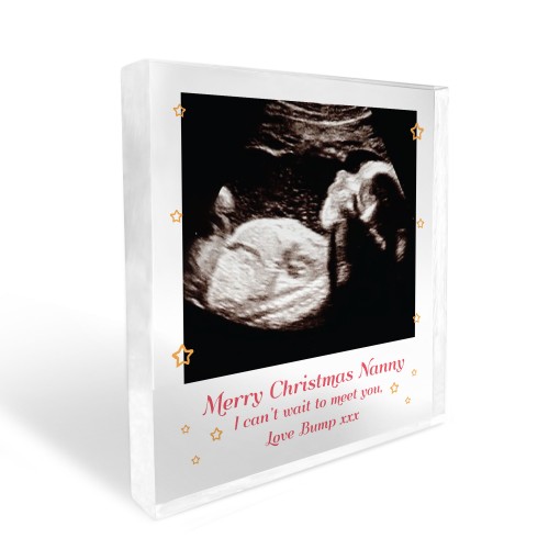 Christmas Gift For Nanny From Bump Personalised Photo Block