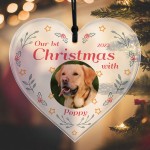 Dogs 1st Christmas Bauble Personalised Photo Christmas Decor