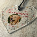 Dogs 1st Christmas Bauble Personalised Photo Christmas Decor