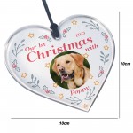 Dogs 1st Christmas Bauble Personalised Photo Christmas Decor