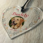 Dog Memorial Bauble Personalised Photo Christmas Tree Decoration