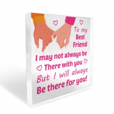 Best Friend Friendship Acrylic Plaque Gift For Christmas 