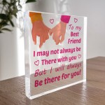 Best Friend Friendship Acrylic Plaque Gift For Christmas 