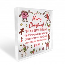 Best Friend Christmas Gift For Her Acrylic Plaque Friendship 