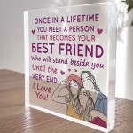Best Friend Gifts For Christmas Acrylic Plaque Secret Santa 