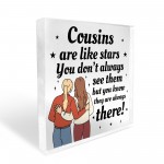 Cousin Gift For Birthday Christmas Cousin Plaque Novelty Gifts