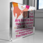 Friendship Acrylic Plaque Gift For Best Friend Bestie Gifts