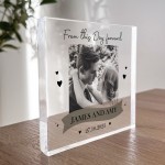 Personalised Husband And Wife Gift Mr And Mrs Photo Block
