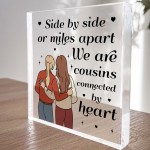 Cousin Gifts For Birthday Christmas Cousin Plaque Gift For Him