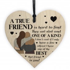 TRUE FRIEND Plaque Friendship Gift Friendship Sign Christmas