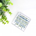 Grandson Gifts I LOVE YOU Plaque Grandson Christmas Birthday