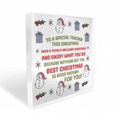Teacher Gifts For Christmas Special Teacher Plaque Thank you