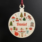 Christmas Bauble Personalised Baby Christmas Ornament Daughter