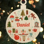 Christmas Bauble Personalised Baby Christmas Ornament Daughter