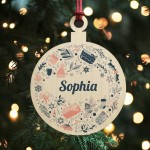 Personalised Christmas Bauble Baby Christmas Ornament Daughter