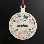 Personalised Christmas Bauble Baby Christmas Ornament Daughter