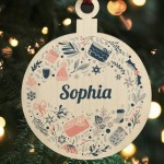 Personalised Christmas Bauble Baby Christmas Ornament Daughter