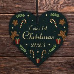 Personalised Christmas Bauble Babys 1st Christmas Ornament